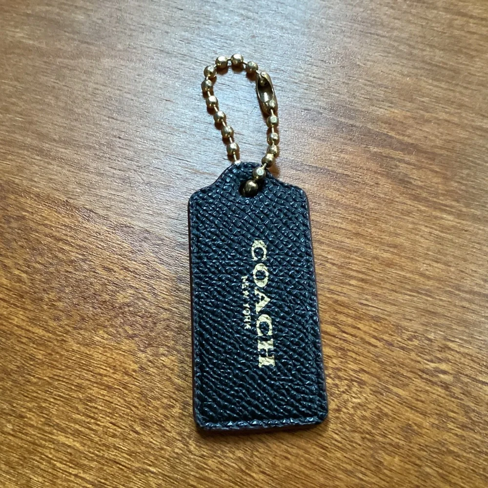 Coach Black Bag Tag/Hang Tag